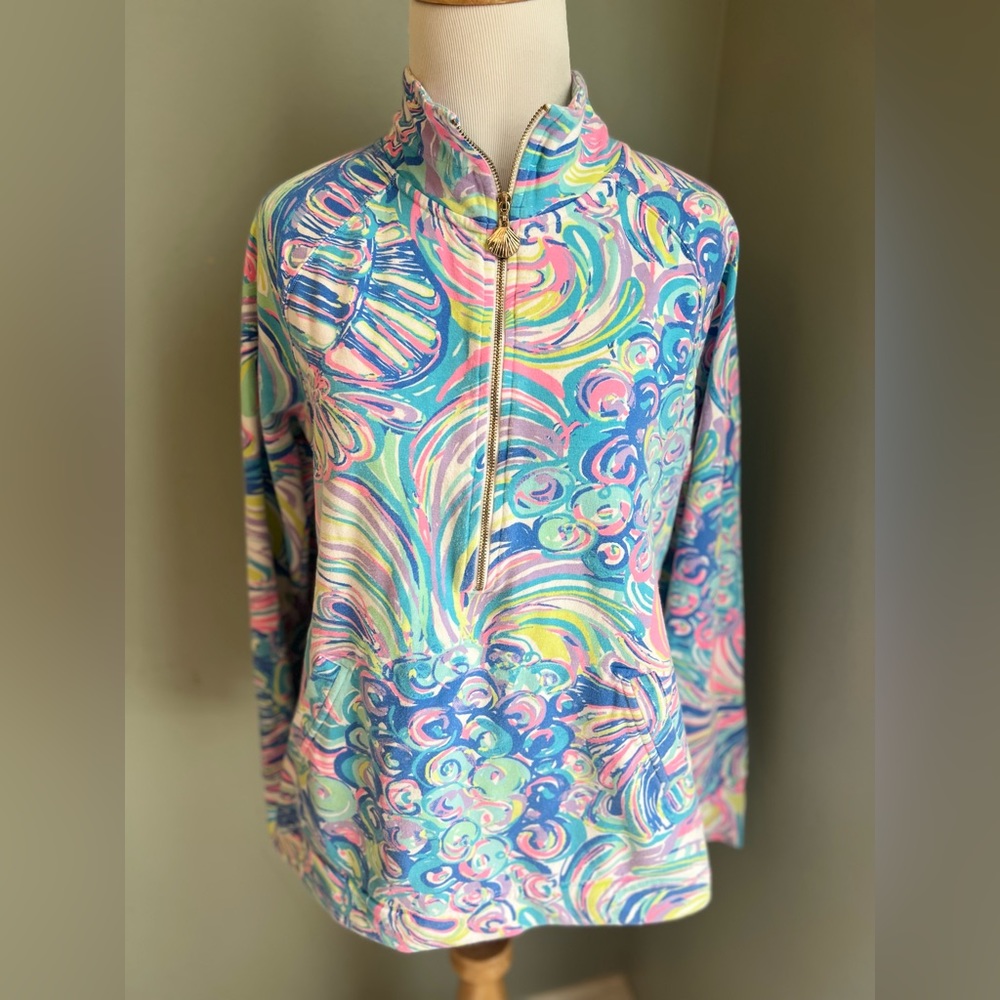 Lilly Pulitzer Guilty Pleasure Skipper Popover Jacket Size M